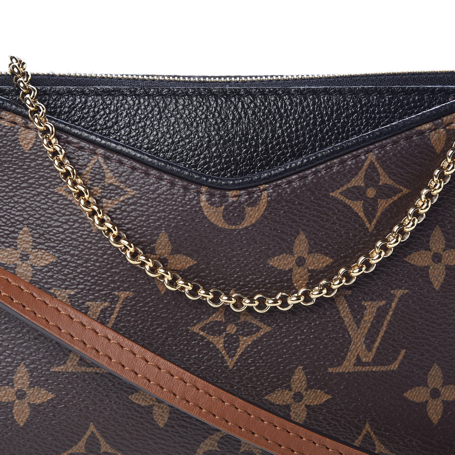 Louis Vuitton Monogram Pallas Clutch Black 8 of 10
