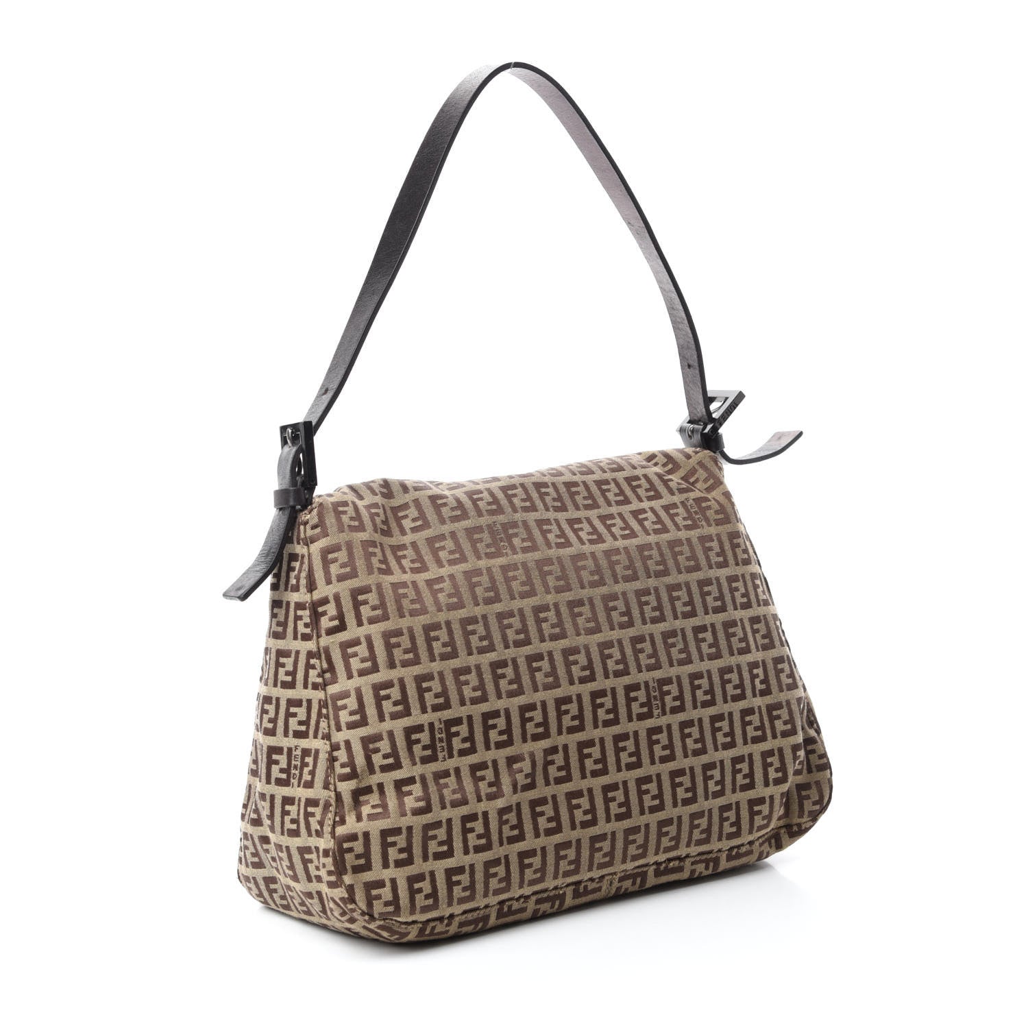 Fendi Zucchino Mama Baguette Dark Brown 3 of 9