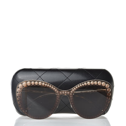 Chanel Acetate Metal Pearl Butterfly Sunglasses 4236-H Brown 8 of 8