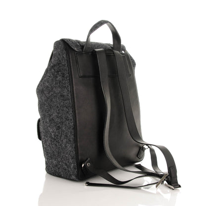 Proenza Schouler Melange Felt Buffalo PS1 Backpack Charcoal 3 of 6