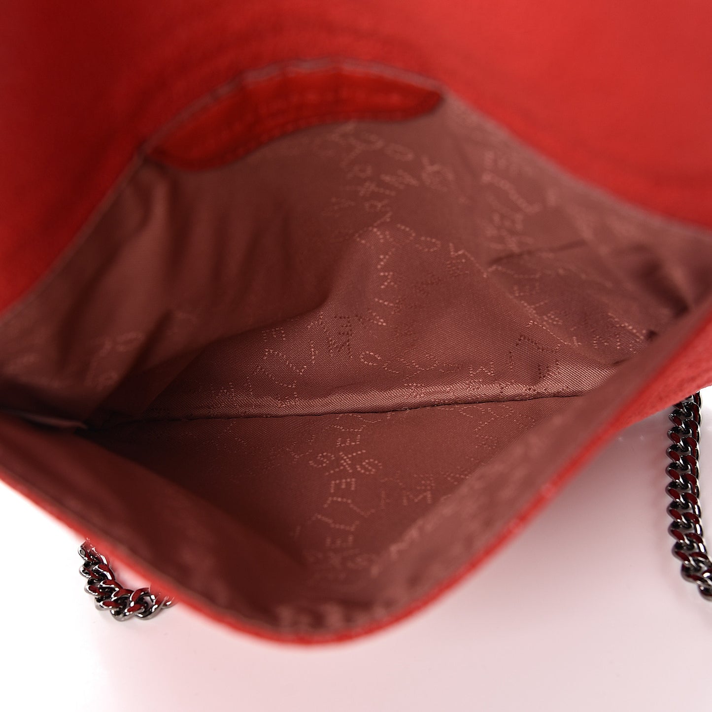Shaggy Deer Mini Falabella Crossbody Bag Cherry