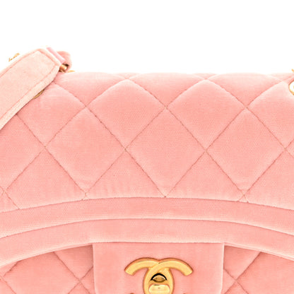 Chanel Velvet Quilted Mini Flap Pink 8 of 12