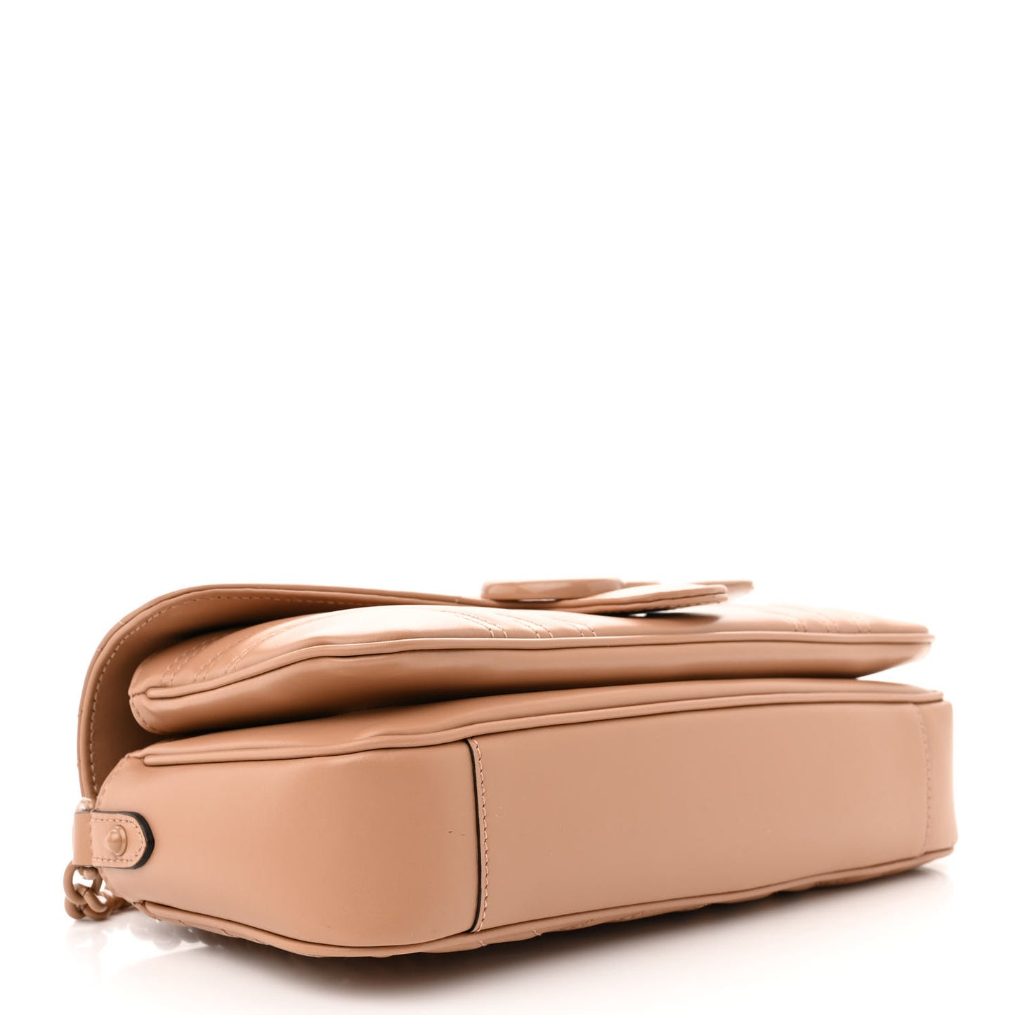 Calfskin Matelasse Monochrome GG Marmont Crossbody Shoulder Bag Camelia Winter Rose