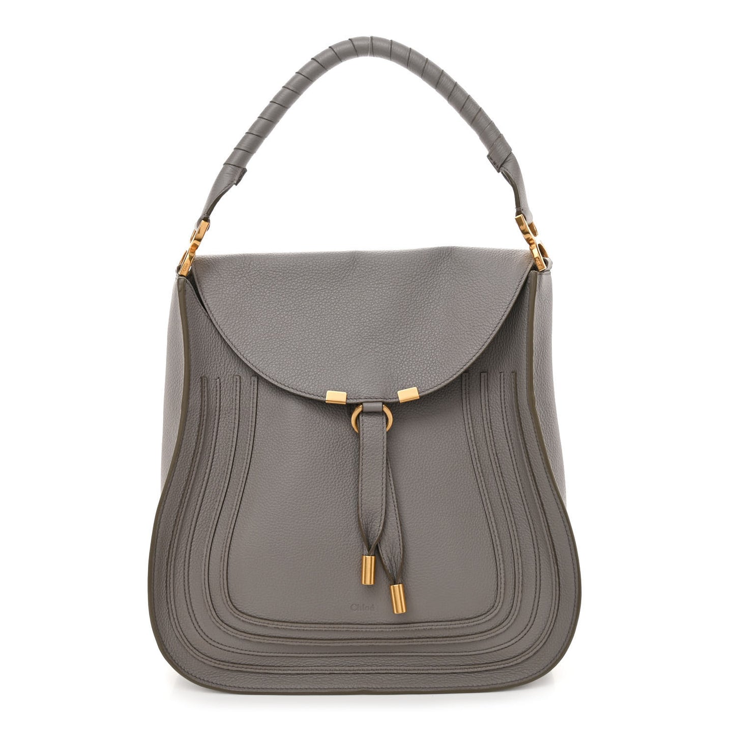 Calfskin Marcie Hobo Cashmere Grey