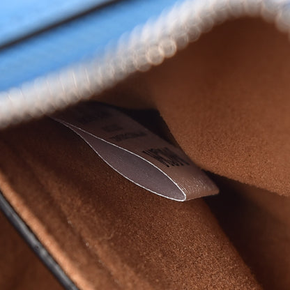 MCM Monogram Coated Canvas Camera Crossbody Bag Blue 8 of 8