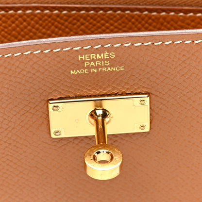 Hermes Epsom Kelly Wallet To Go Gold 6 of 9