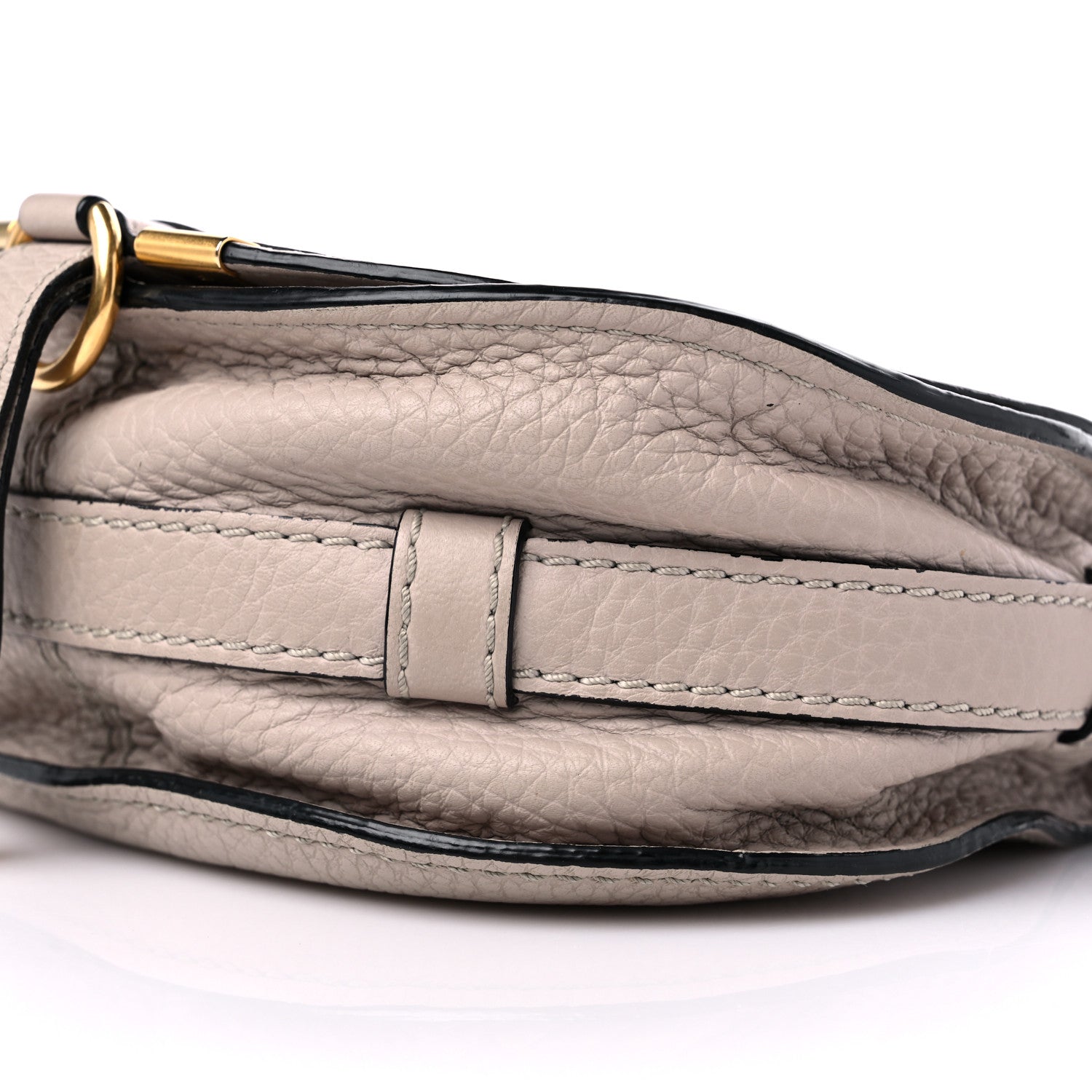 Chloe Calfskin Mini Marcie Round Crossbody Bag Pastel Grey 8 of 10