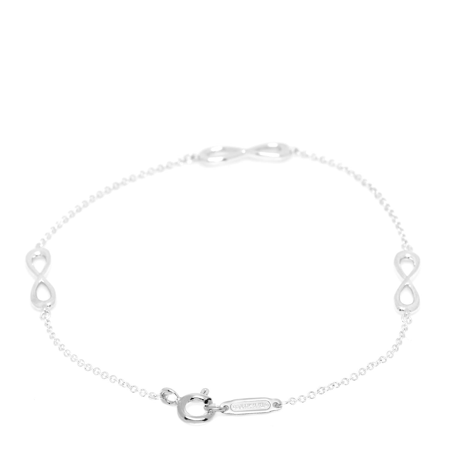 Tiffany Sterling Silver Infinity Endless Bracelet 3 of 6