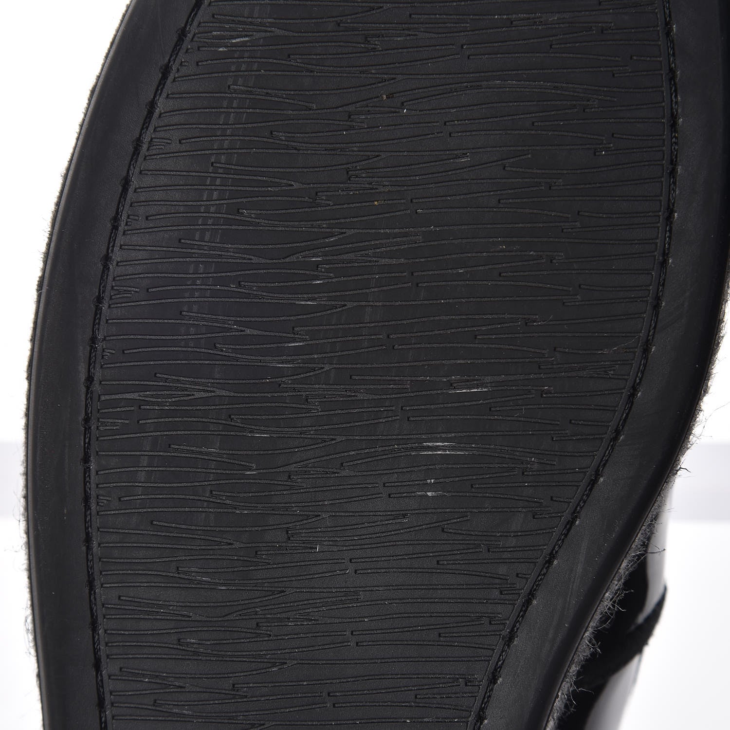 Chanel Patent Calfskin CC Mocassin Loafer Espadrilles 40.5 Black 10 of 11