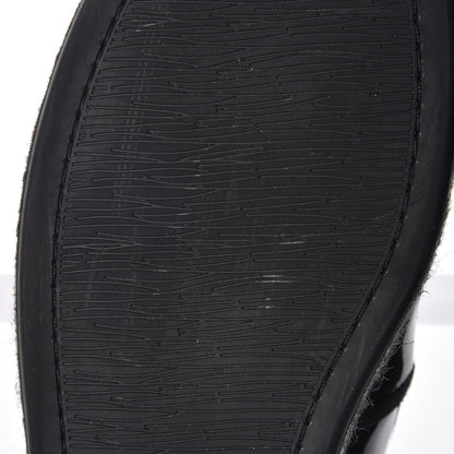 Chanel Patent Calfskin CC Mocassin Loafer Espadrilles 40.5 Black 10 of 11