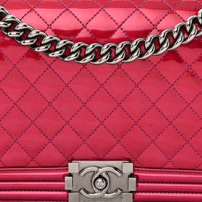 Chanel Quilted Patent Pink 8 of 13