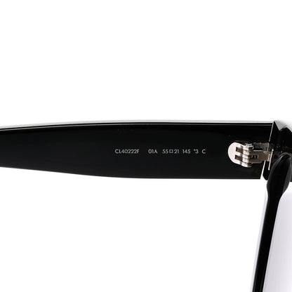 Celine Acetate Triomphe 01 Square Sunglasses CL 40222F Black 5 of 7