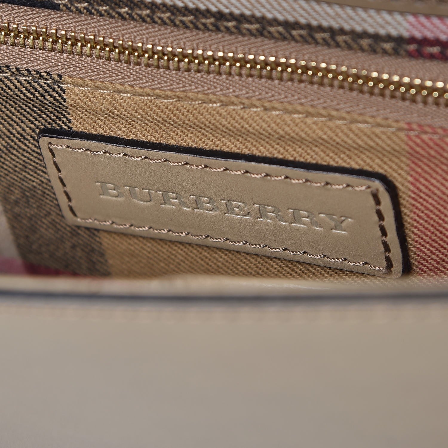 Burberry Bridle Calfskin Katherine Crossbody Clutch Beige 6 of 13