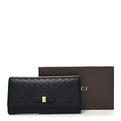 Gucci Microguccissima Bow Continental Wallet Black 11 of 11