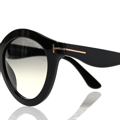 Tom Ford Acetate Chiara Round Sunglasses TF359 Black 5 of 5