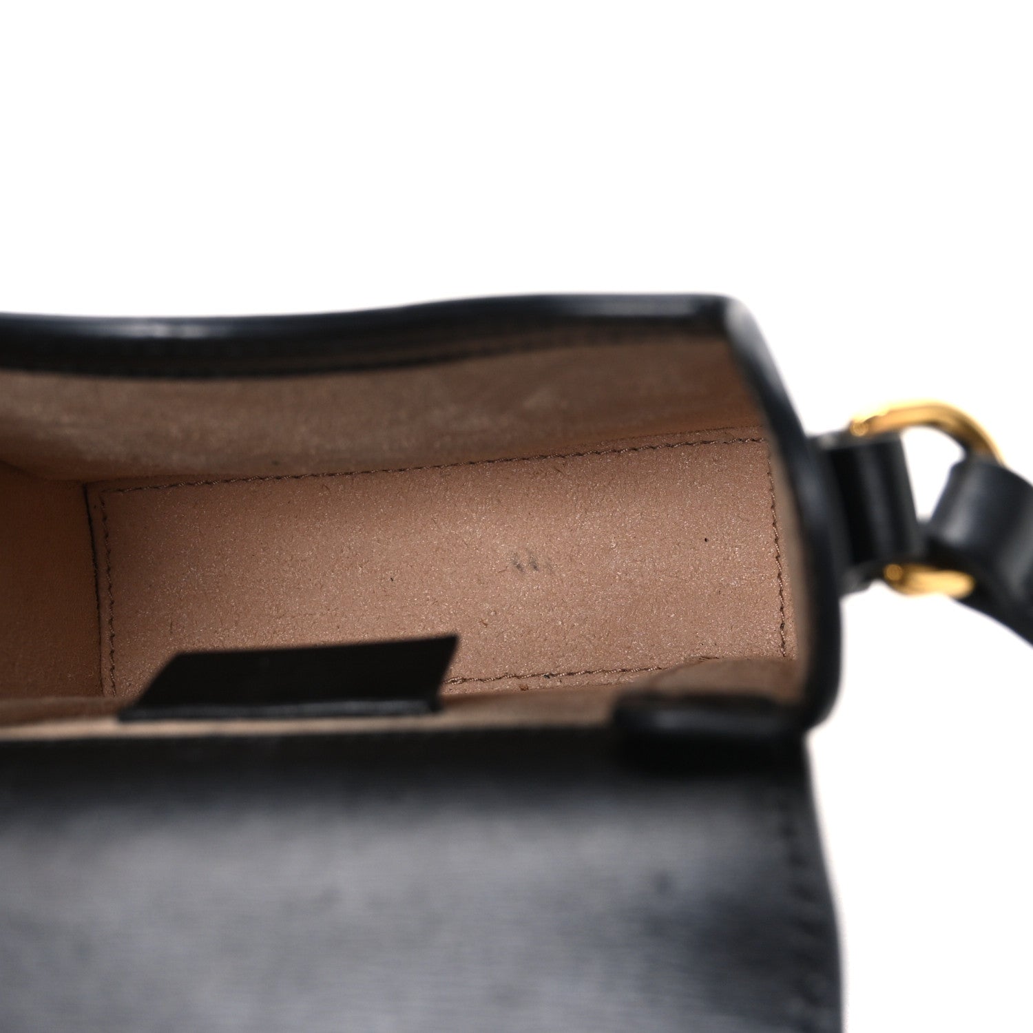 Gucci Boarded Plutone Calfskin Mini Horsebit 1955 Crossbody Bag Black 5 of 10