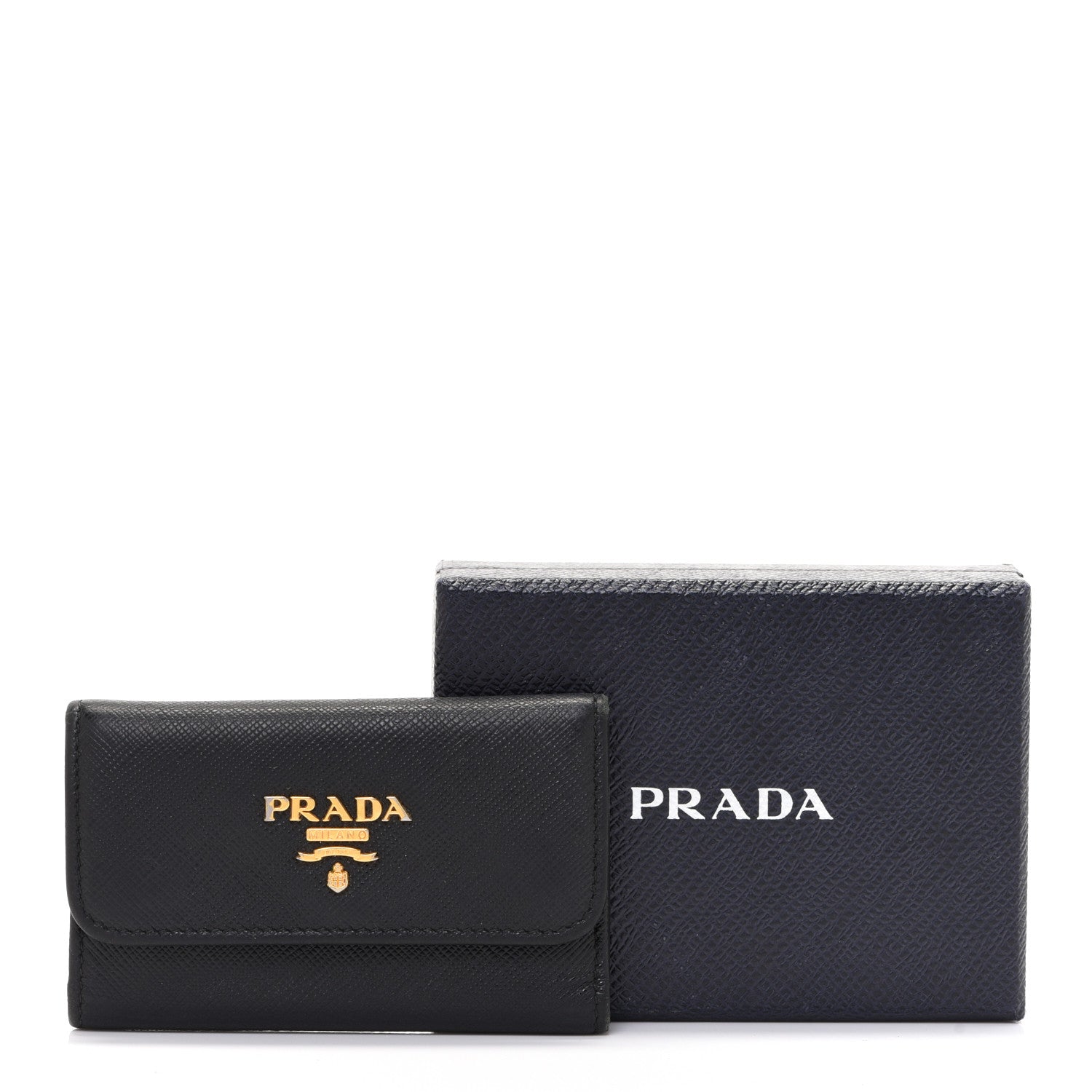 Prada Tessuto Nylon 6 Key Holder Black 12 of 12