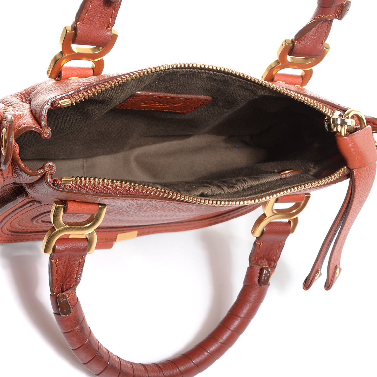 Chloe Calfskin Mini Marcie Satchel Tan 5 of 9