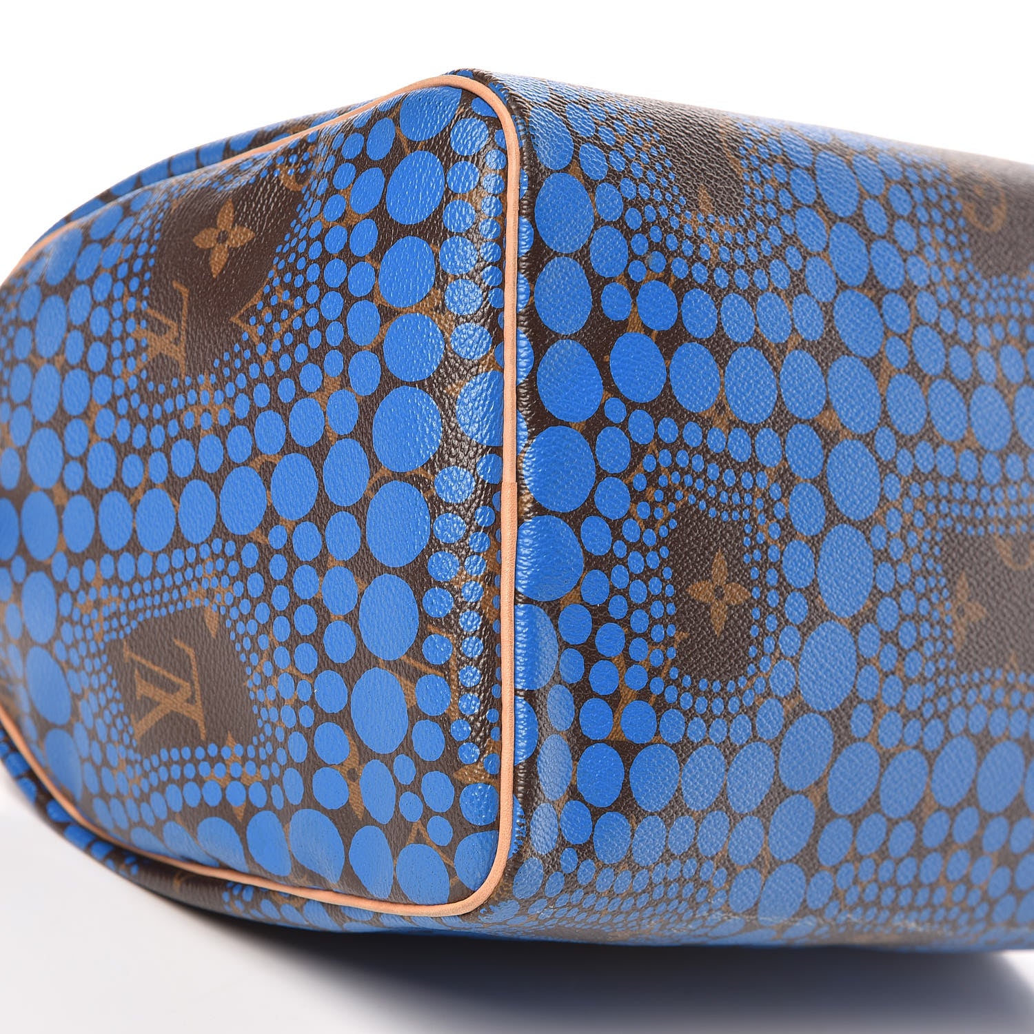 Louis Vuitton Monogram Kusama Town Speedy 30 Blue 9 of 13