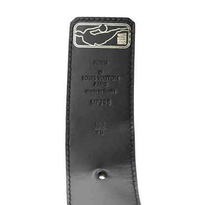 Louis Vuitton x NBA Embossed Monogram 40mm LV Initiales Reversible Belt 100 40 Black 3 of 6