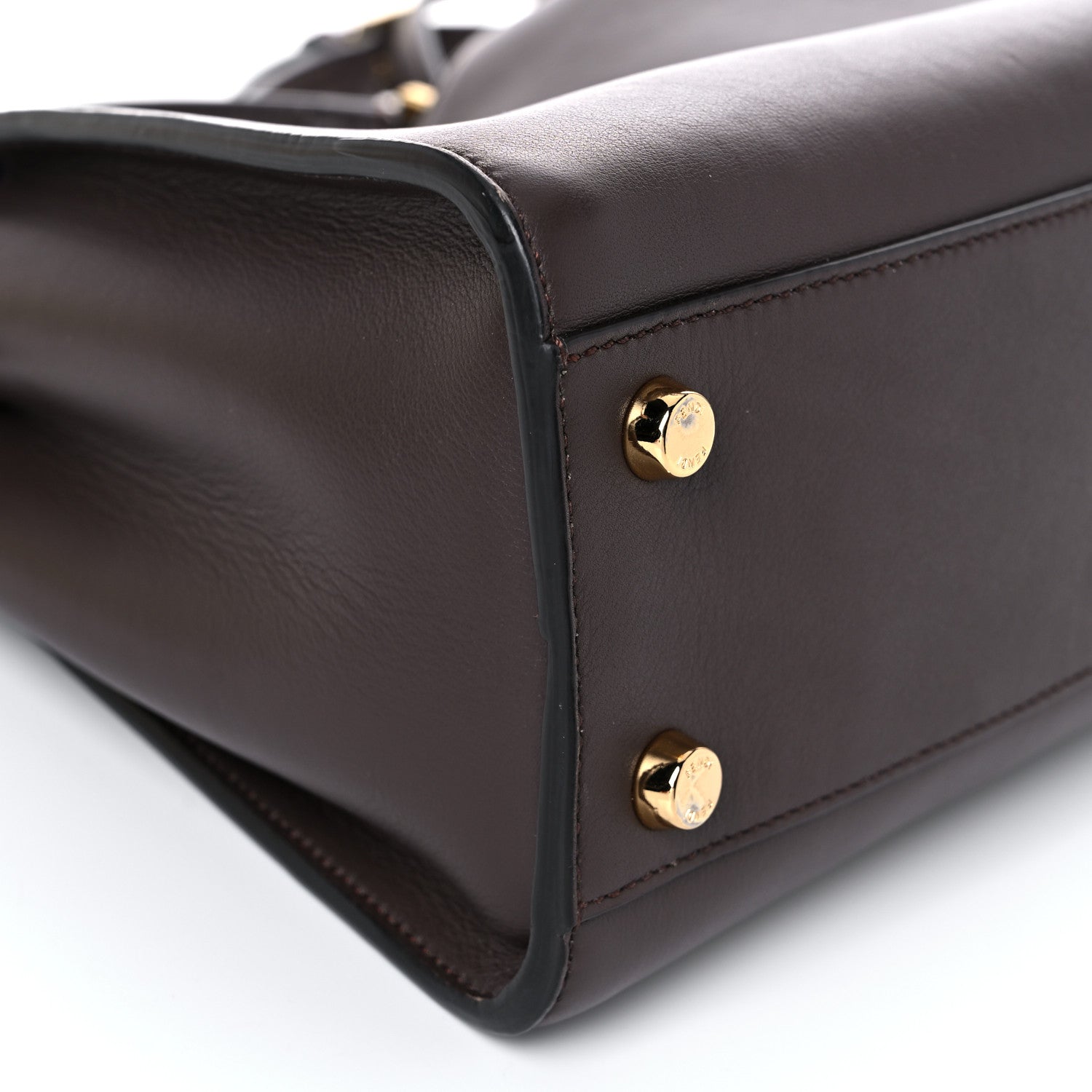 Fendi Vitello Tahiti Burro Bi-Color Medium Peekaboo Iconic Essentially Satchel Maya 9 of 13