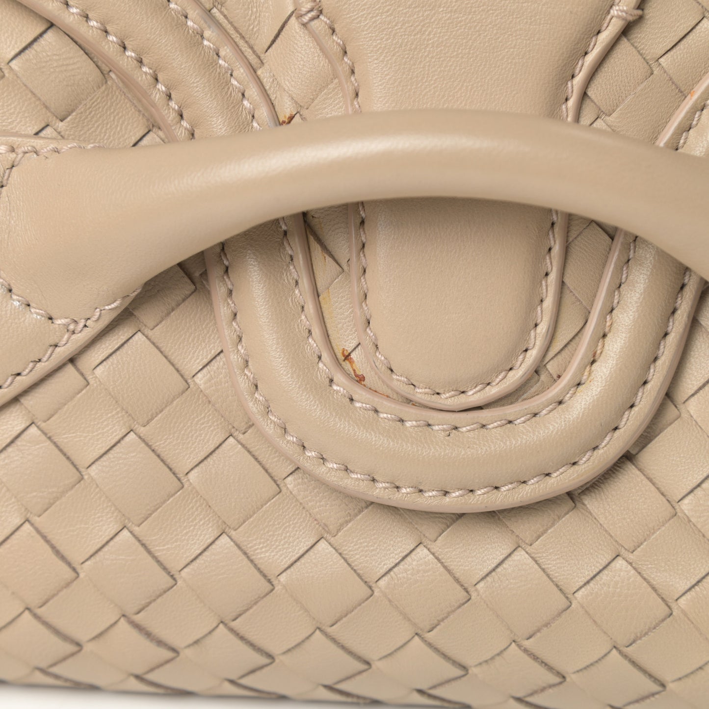 Nappa Intrecciato Rialto Shoulder Bag Nude