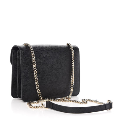 Gucci Dollar Calfskin Small Interlocking G Shoulder Bag Black 3 of 9