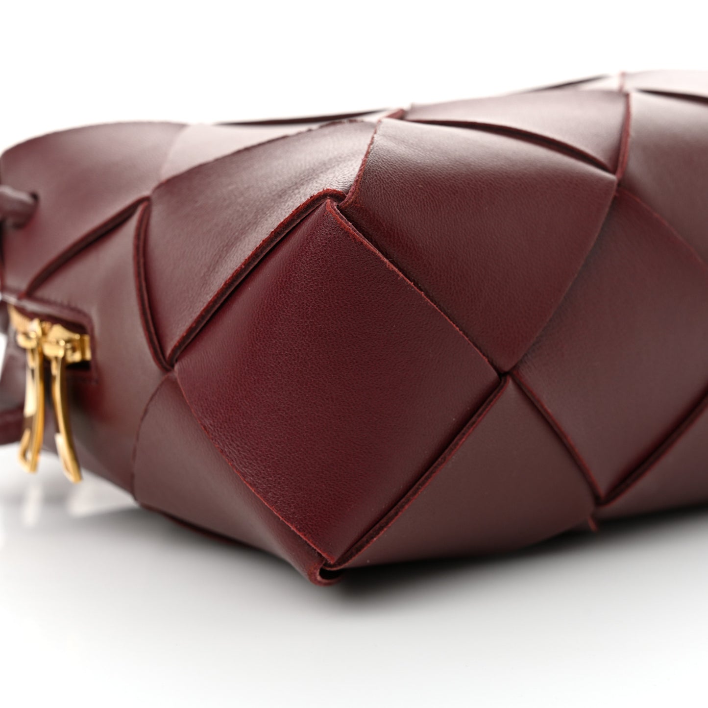 Lambskin Maxi Intrecciato Small Cassette Camera Bag Barolo