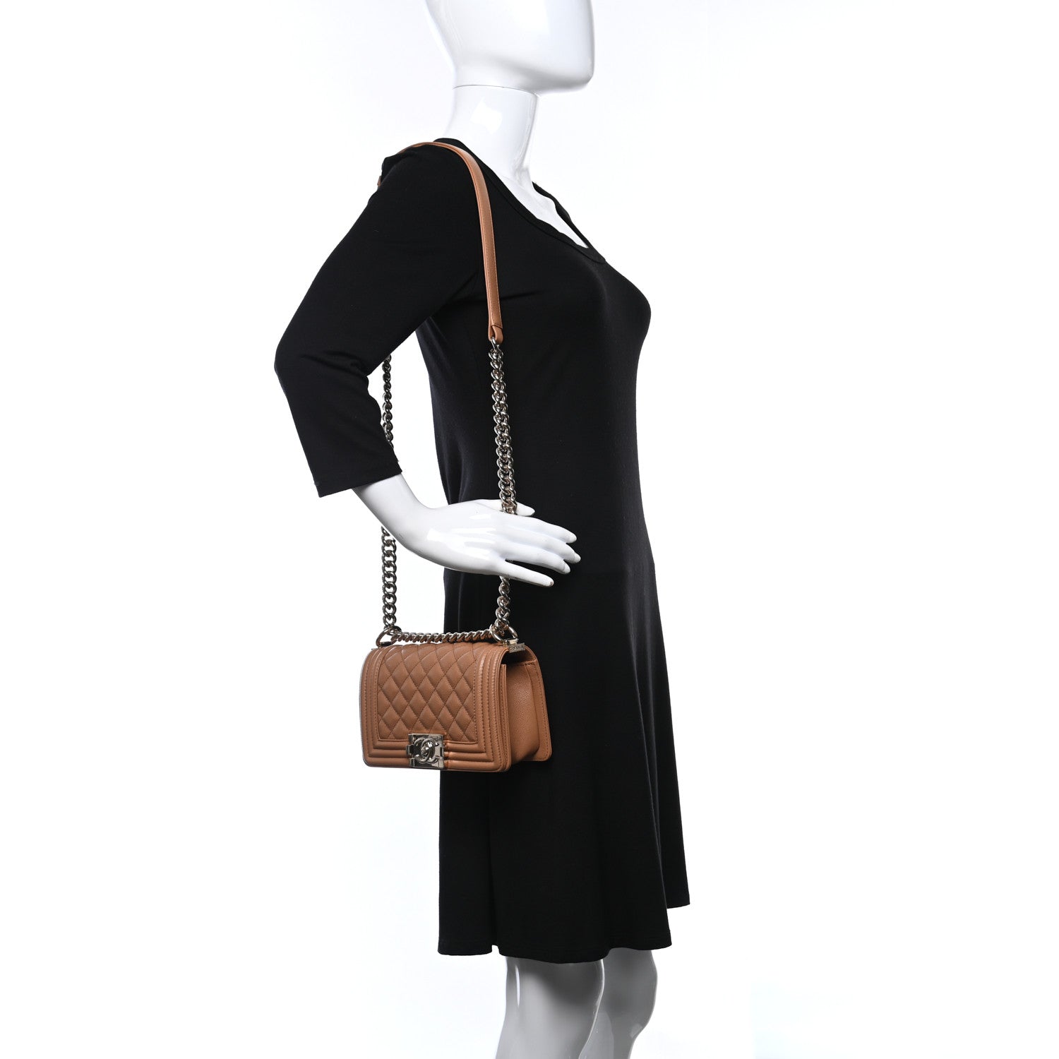 Chanel Caviar Quilted Small Boy Flap Brown 2 of 11