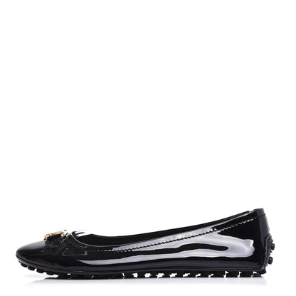 Louis Vuitton Patent Calfskin Oxford Ballerina Flats 40.5 Black 1 of 11