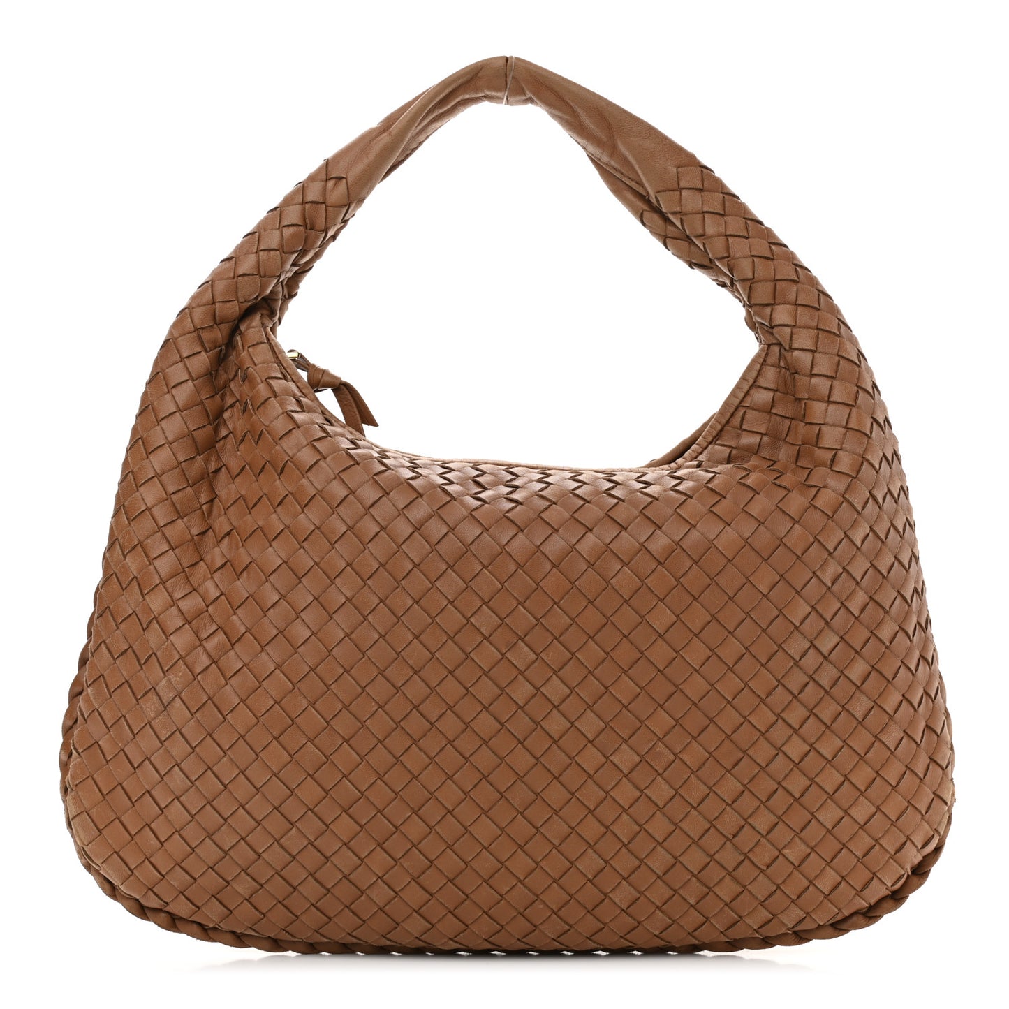 Nappa Intrecciato Medium Veneta Hobo Noce
