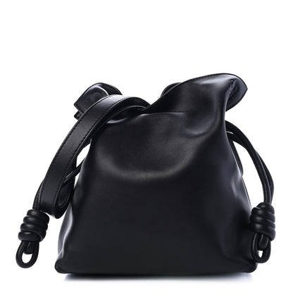 Loewe Calfskin Small Flamenco Knot Bag Black 1 of 8