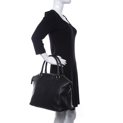 Gucci Soft Microguccissima Large Dome Satchel Black 2 of 10
