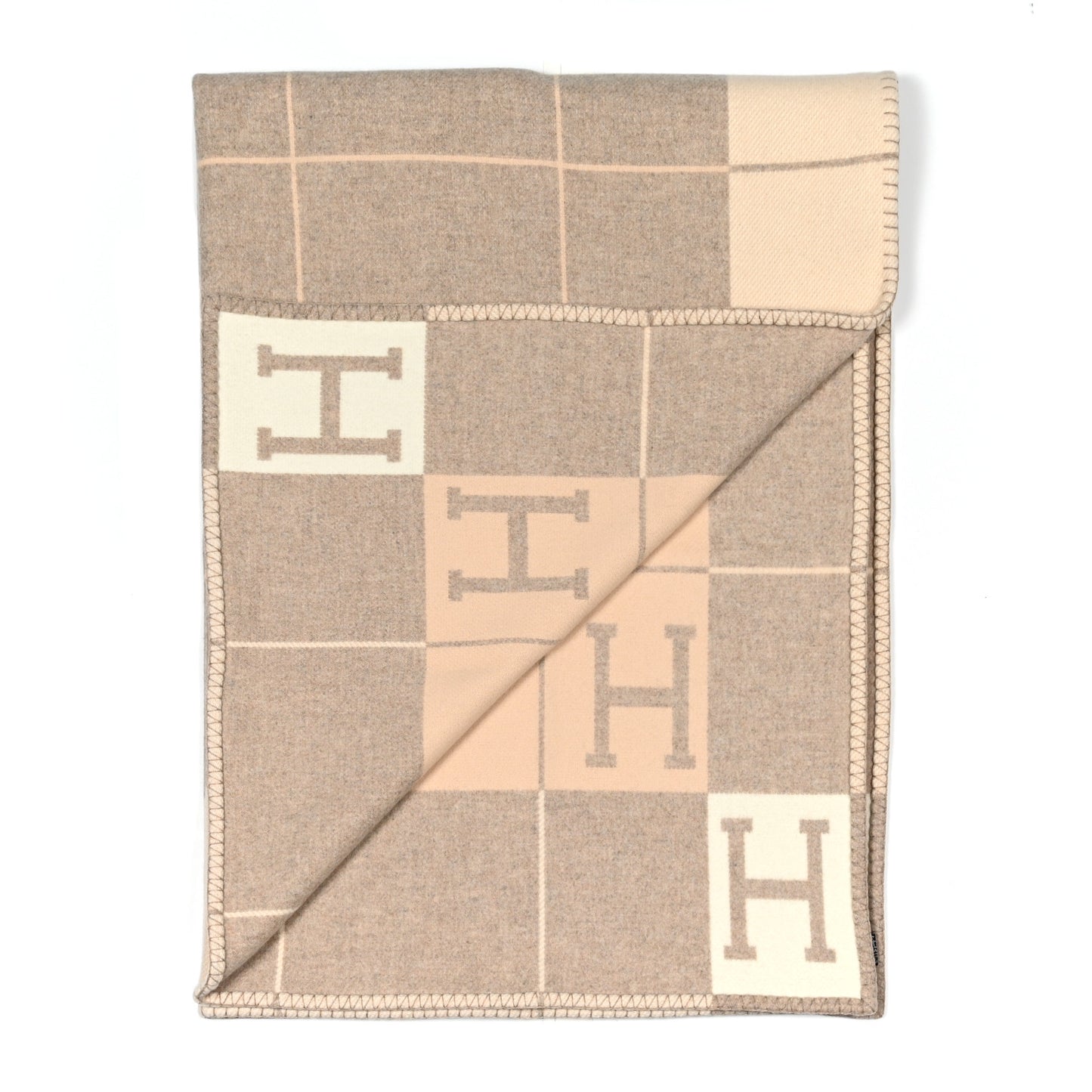 Wool Cashmere Avalon III Blanket Coco Camomille
