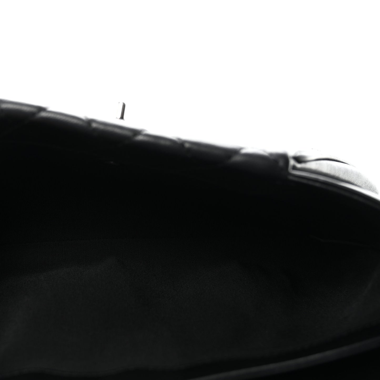 Lambskin Quilted Fold Up Again Clutch Black