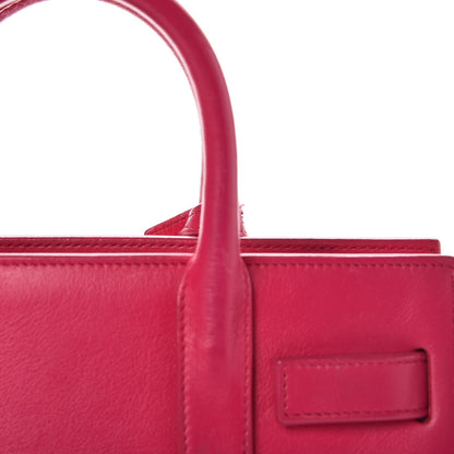 Saint Laurent Calfskin Nano Sac De Jour Lipstick Fuchsia 13 of 18