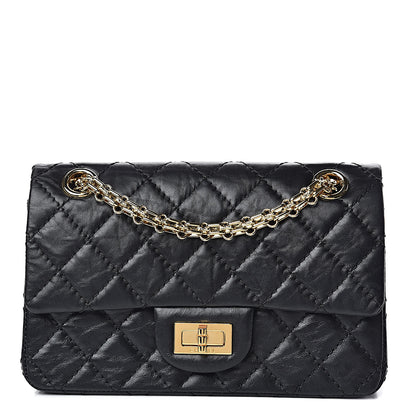 Chanel Aged Calfskin Quilted 2.55 Reissue 224 Flap Black 1 of 15