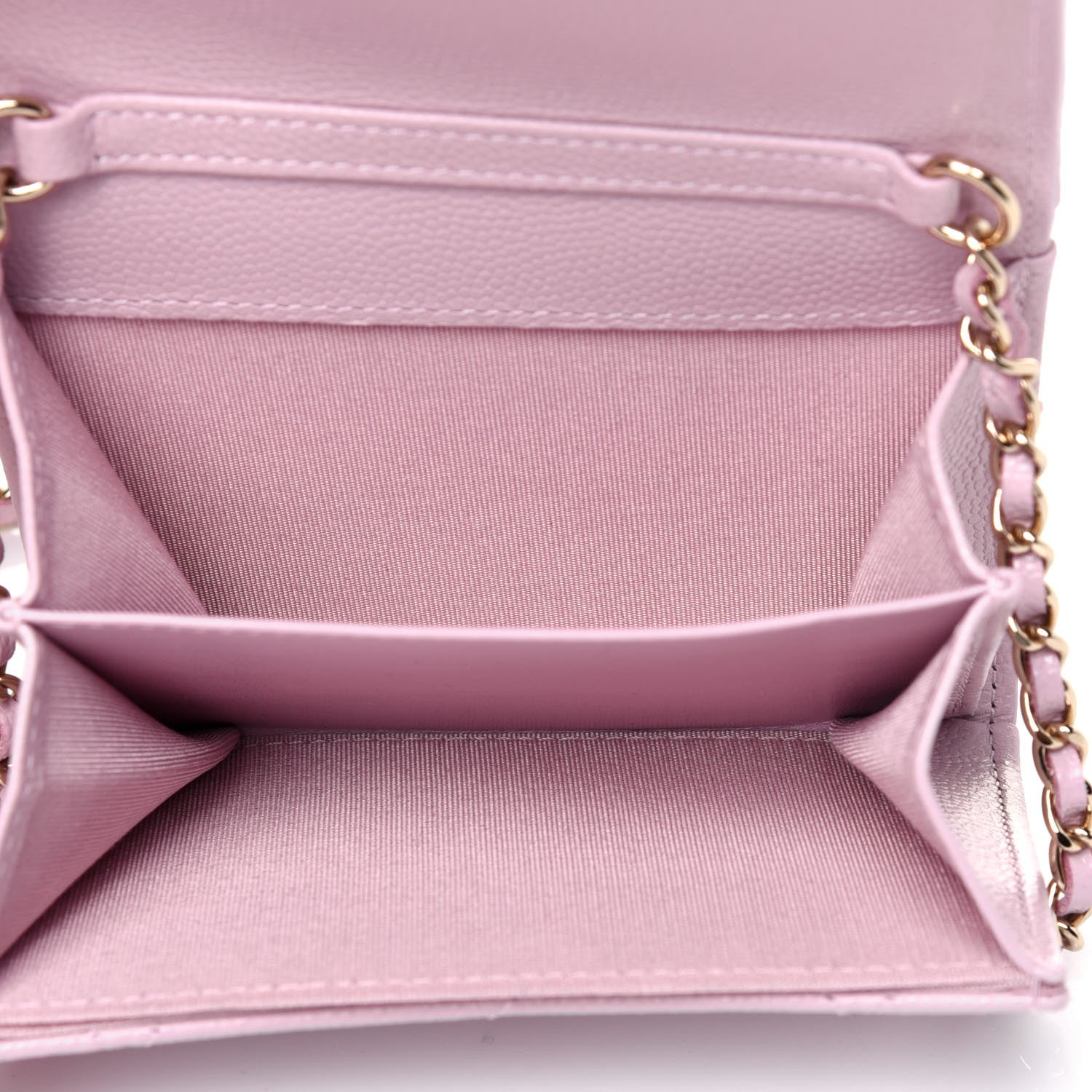 Chanel Caviar Quilted Coco Candy Card Holder On Chain Light Pink 5 of 11