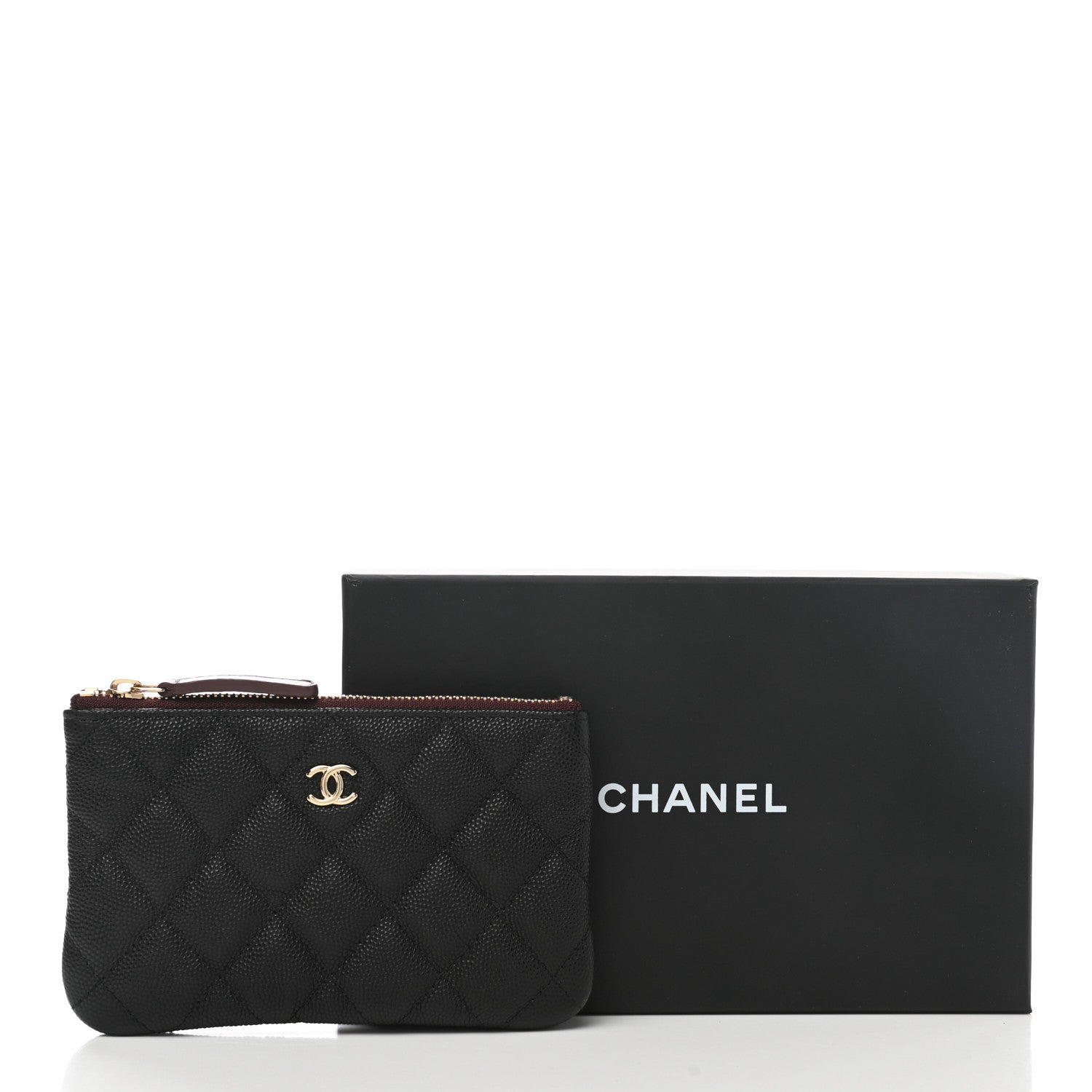 Chanel Caviar Quilted Small Cosmetic Case Black 9 of 9