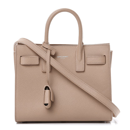 Saint Laurent Grained Calfskin Nano Sac De Jour Beige 1 of 15