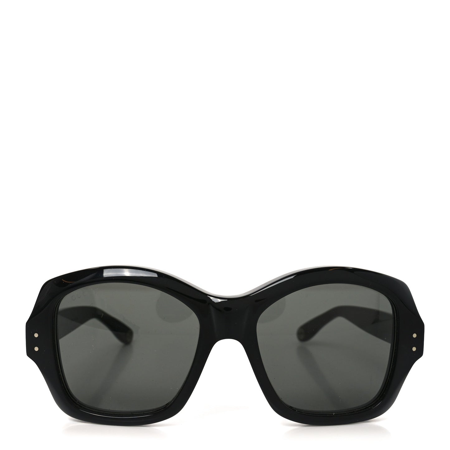 Acetate Rectangle Frame Sunglasses GG0624S Black