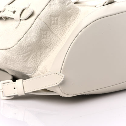 Louis Vuitton Taurillon Monogram Christopher GM Backpack White 7 of 8