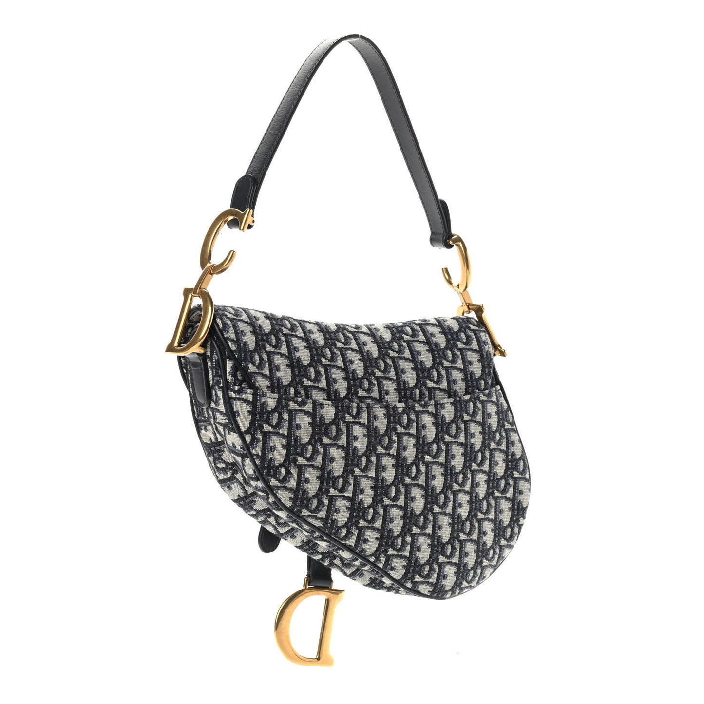 Oblique Saddle Bag Blue