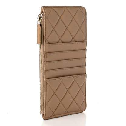 Chanel Caviar Quilted Classic iPhone Pouch Beige 3 of 7