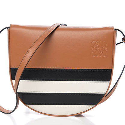 Loewe Calfskin Marine Stripe Mini Heel Shoulder Bag Tan 7 of 9