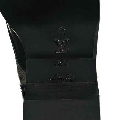 Louis Vuitton Canvas Calfskin Metropolis Flat Ranger Boot 36.5 Khaki Green 6 of 6