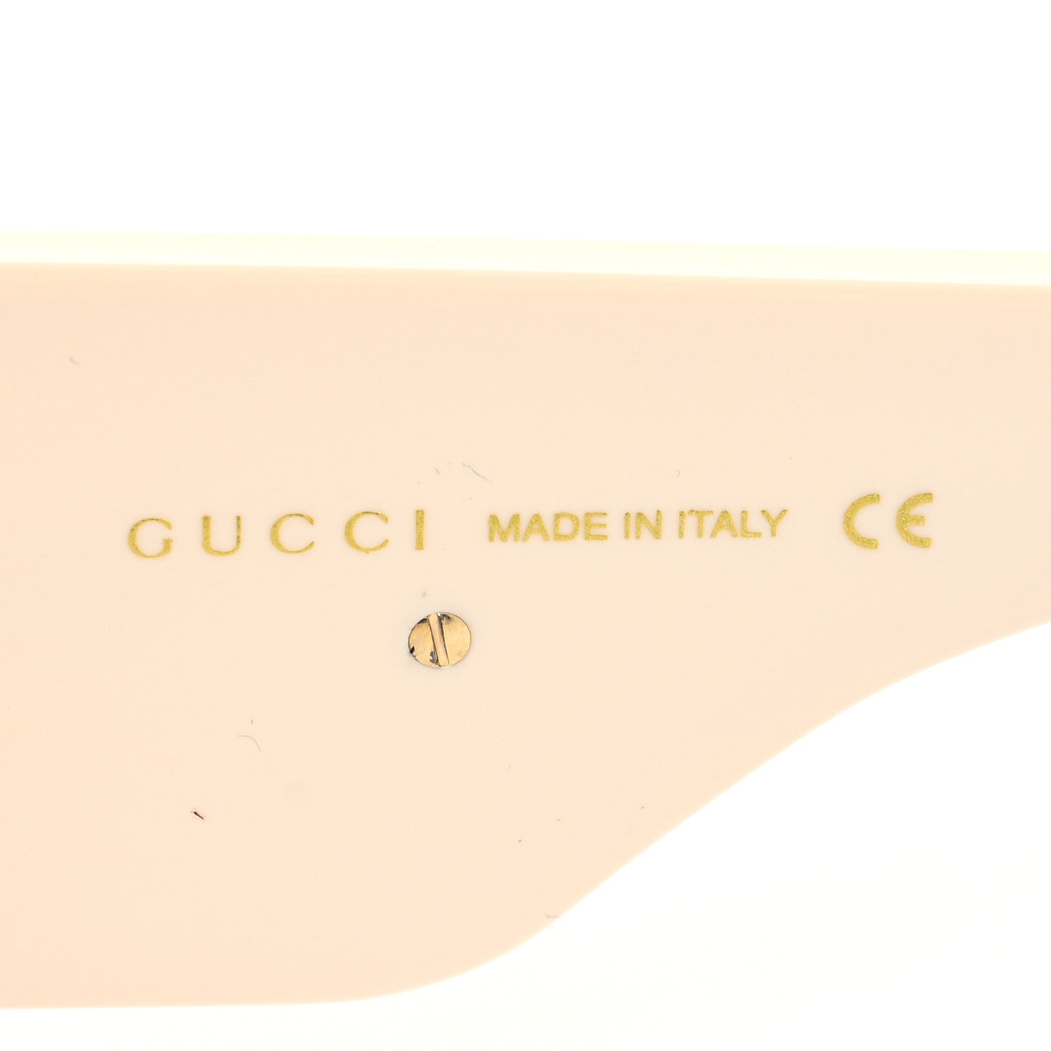 Gucci Acetate Crystal Oversize Hollywood Forever Sunglasses GG0144S Ivory 5 of 8