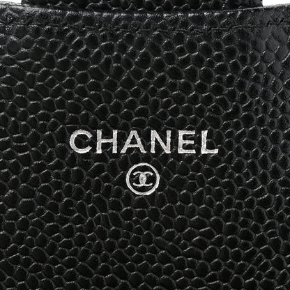 Chanel Caviar Quilted Large Gusset Flap Wallet Black 9 of 16