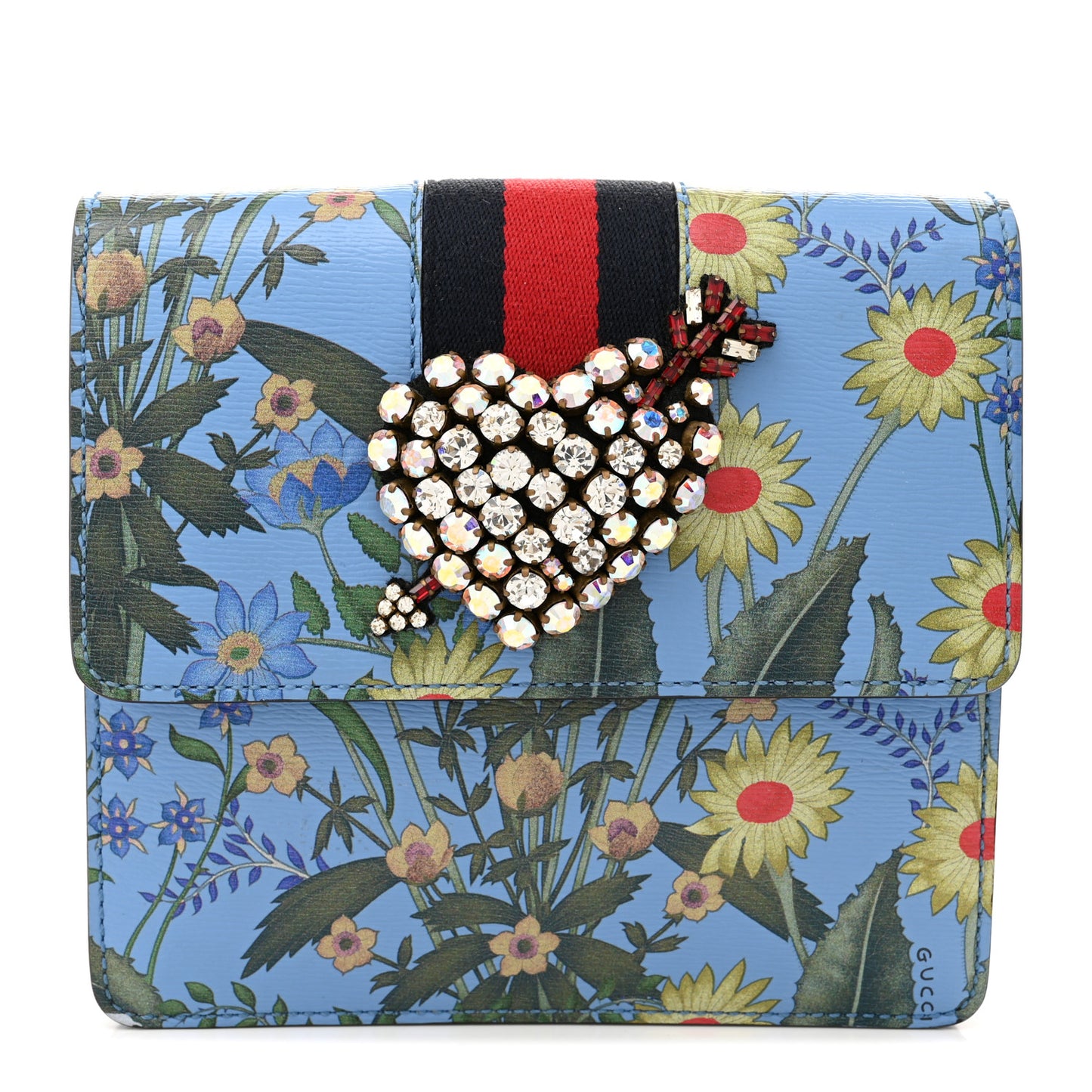 Calfskin Web New Flora Crystal Heart Totem Azure