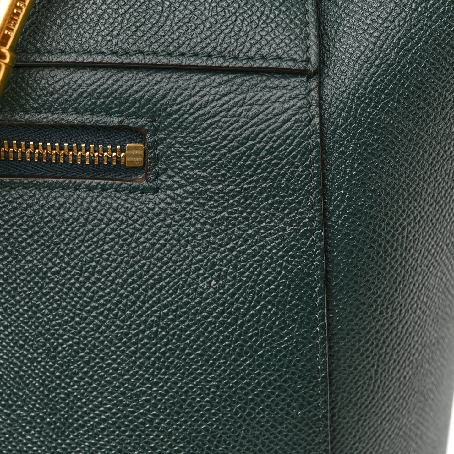 Grained Calfskin Mini Belt Bag Amazone